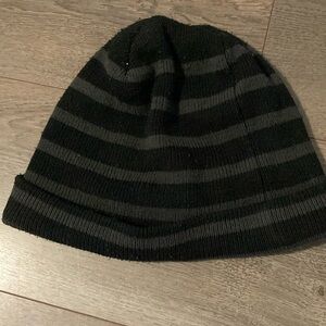 Black and grey beanie